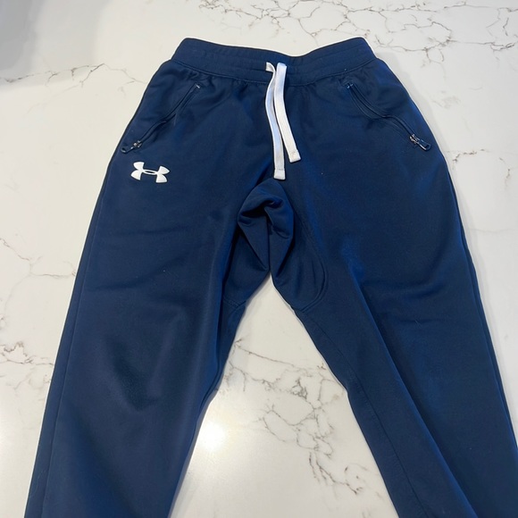 Under Armour Bottoms Boys Under Armor Pants Navy Blue Size Small